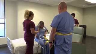 Physical Therapy Transfer Training  How To Transfer From Wheelchair To Bed [upl. by Egide]