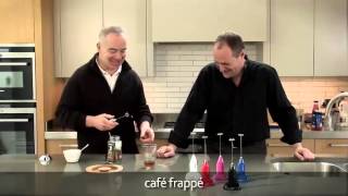 How to make a frappé coffee using an aerolatte milk frother [upl. by Nnaynaffit]