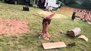 A fabulous range of wooden sculpture at Caerleon festival 2024 [upl. by Akirrehs114]