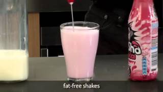 How to make a fat free milkshake using an aerolatte milk frother [upl. by Almat]