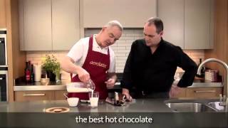 How to make a hot chocolate using an aerolatte milk frother [upl. by Aneekan]