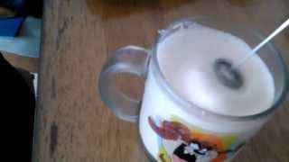 Aerolatte Review Frothing Cold Milk In Under 1 Minute [upl. by Ecydnarb200]